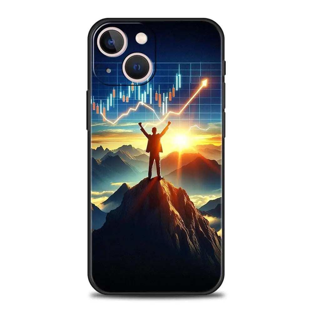 Phone Case For iPhone 16 15 14 13 12 11 Pro Max XS X XR SE 7 8 Plus Shell Trade Investment Forex Stock Market iPhone 16e Cover