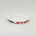 1 Pack Motivational Wristbands for Men, Women & Teens, Silicone Bracelets with Inspirational Quotes,Men's Unisex Adult Design