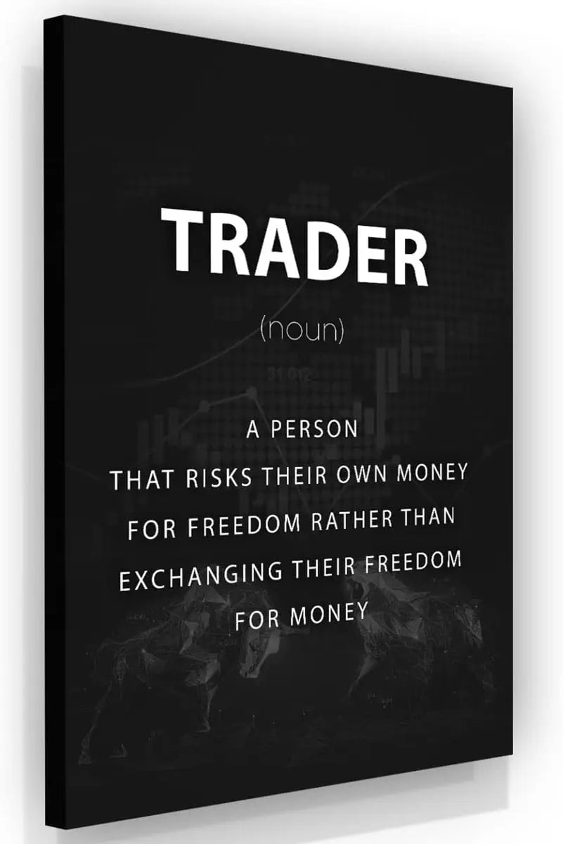 NATVVA Motivational Stock Market Trading Poster   Million Dollars Canvas Wall Art Print for Office Decor Home Decor Wall Decor