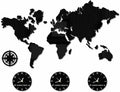 Trade Time Zone sessions New York London Tokyo Personalized Time Zone Silent Non Ticking Wall Clock Office Geographic Wall Art